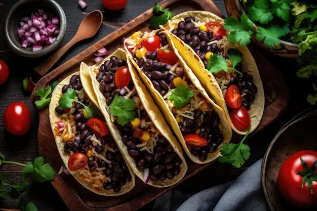 Sweet potato black bean tacos