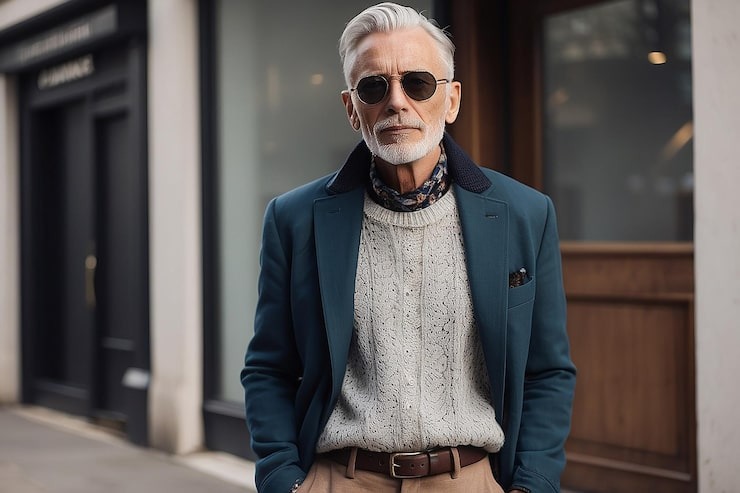 Fashionable Older Italian Man