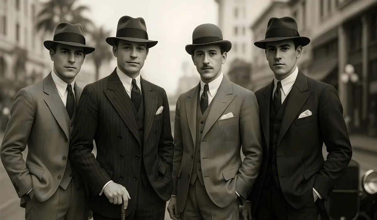 How to Dress in 1920s Hollywood Glamour Men's Fashion Style