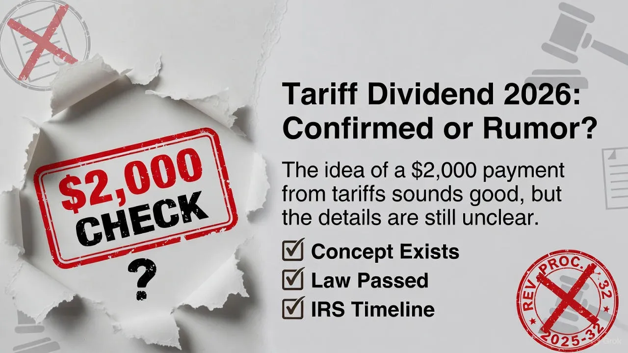 2026 Reset Stimulus: Is the $2,000 Tariff Dividend Check Confirmed?