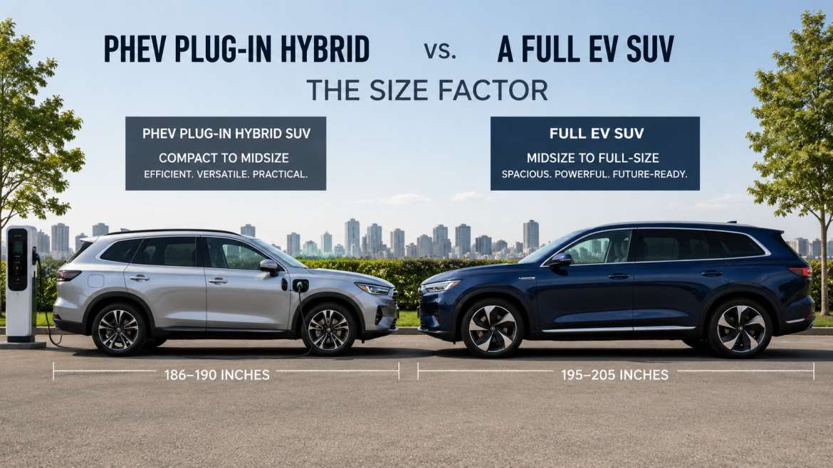 Phev Plug-In Hybrid vs. a Full EV SUV: The Size Factor