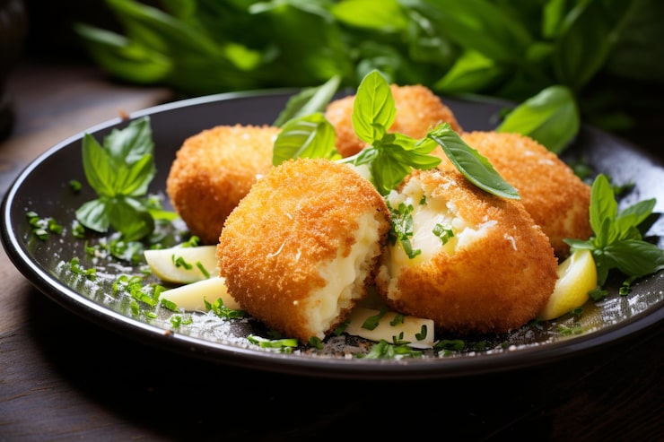 Mini cheesy corn cutlets served in small bowls with toothpicks and a side of curd chutney for children. Mini cheesy corn cutlets served in small bowls with toothpicks and a side of curd chutney for children.