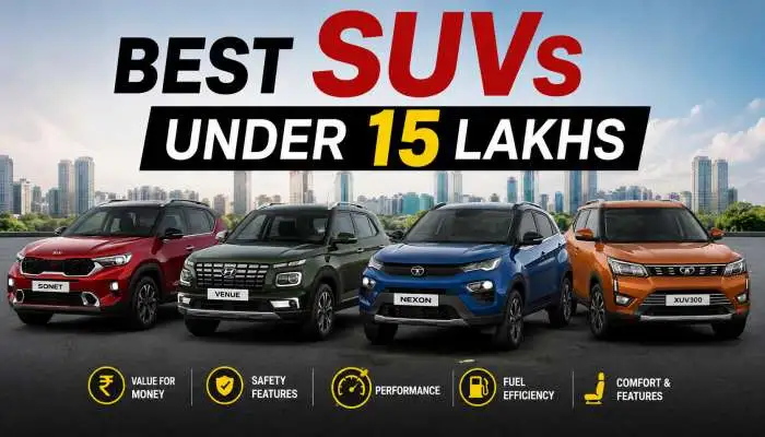 Best SUVs Under 15 Lakhs in India: Top Picks & Prices