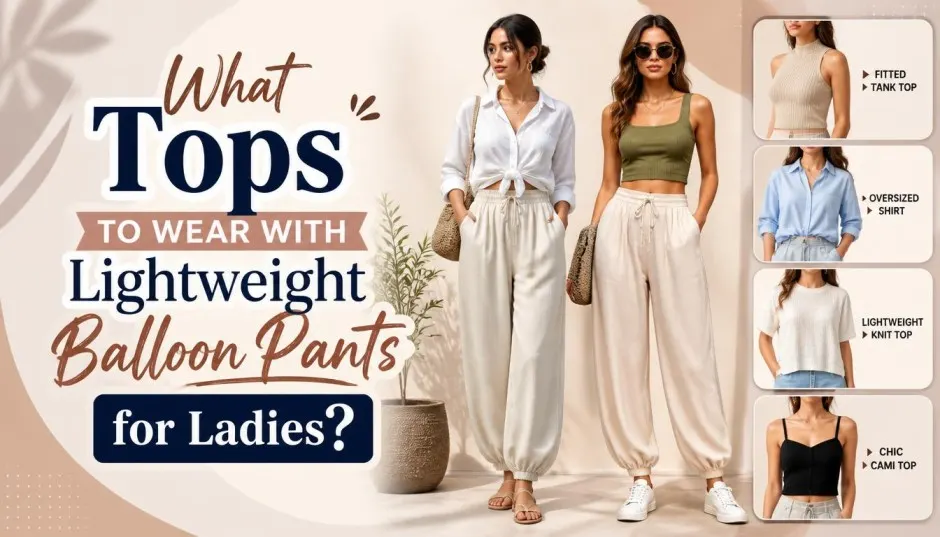 What Tops to Wear With Lightweight Balloon Pants for Ladies?