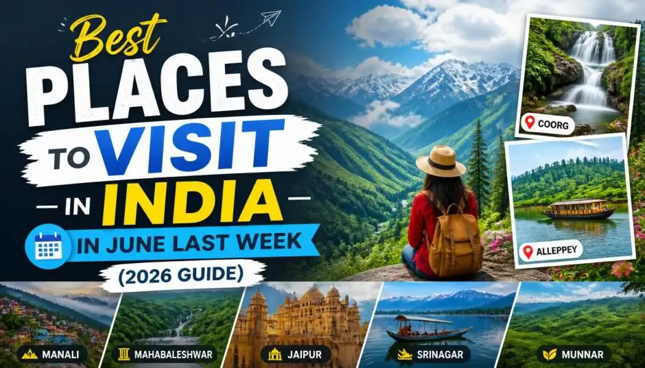 10 Best Places to Visit in India in June Last Week (2026 Guide)