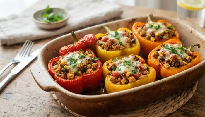 Vegan Stuffed Peppers With Tofu Vegan Stuffed Peppers With Tofu