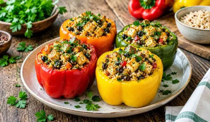 Vegan Stuffed Pepper Recipe: Easy, Healthy and High Protein