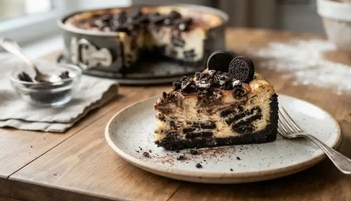 Baked Oreo Cheesecake Baked Oreo Cheesecake