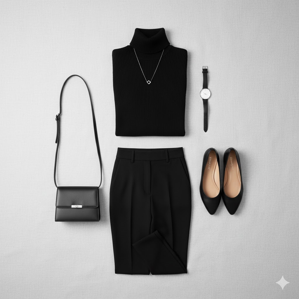 Sleek Monochrome Minimal Outfit Ideas